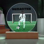 Personalized Girl Soccer Printed Circle Acrylic Plaque