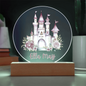 Personalized Castle Printed Acrylic Circle Plaque