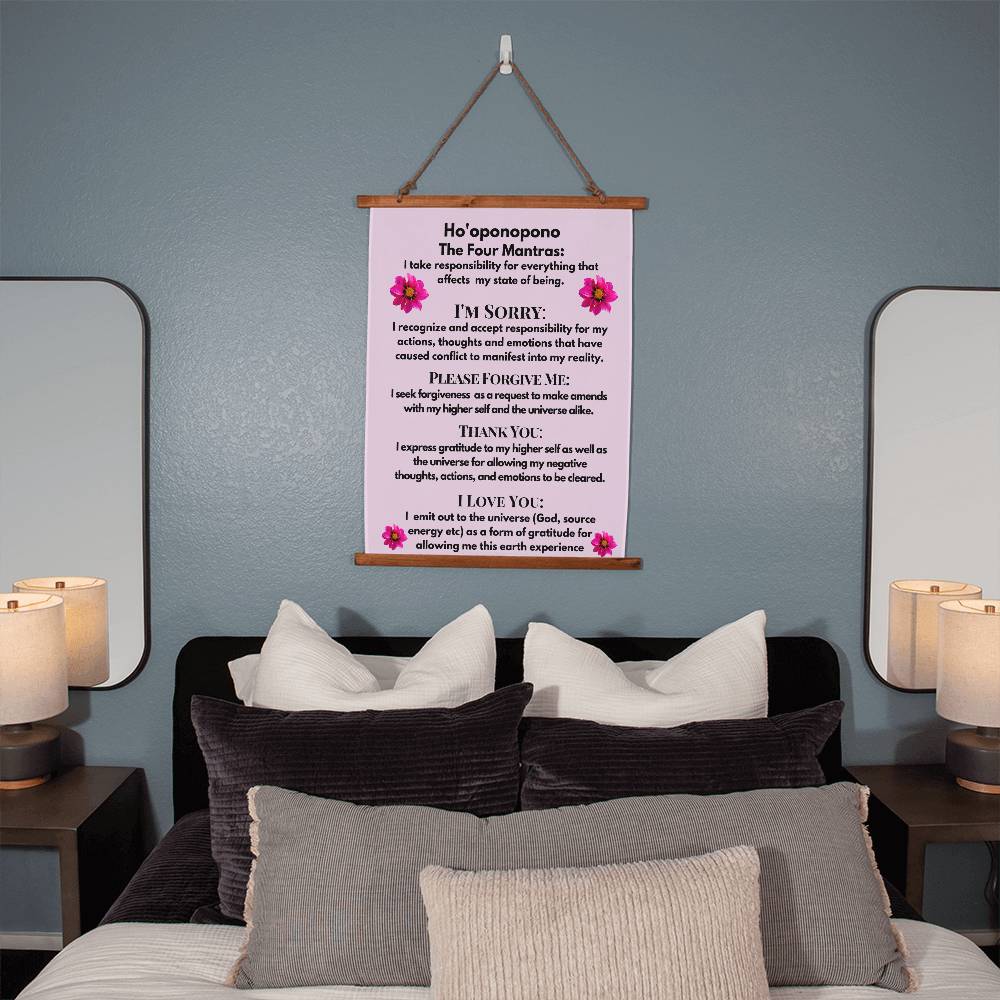 Almost Sold Out - Ho'oponopono Wood Framed Wall Tapestry