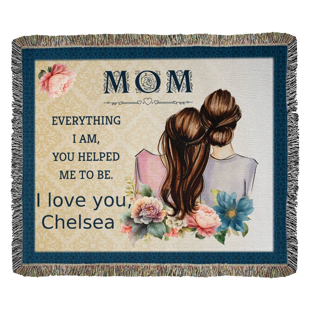 Almost Sold Out Personalized 'I Love You Mom Heirloom Woven Blanket'