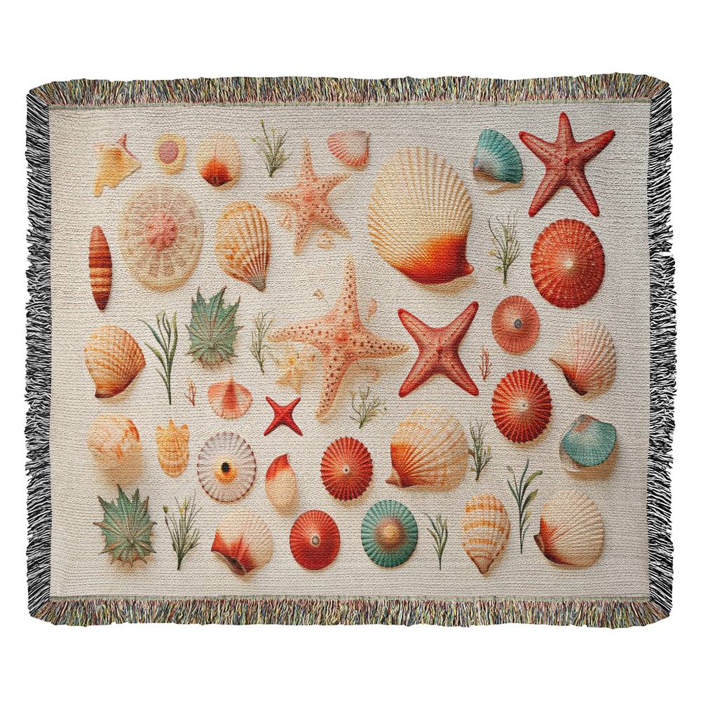 Fossil Trilobite Paleontology Heirloom Woven Blanket