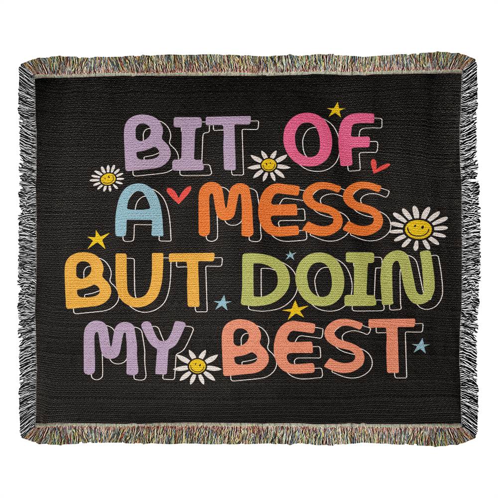 Almost Sold Out - Bit Of A Mess Heirloom Woven Blanket
