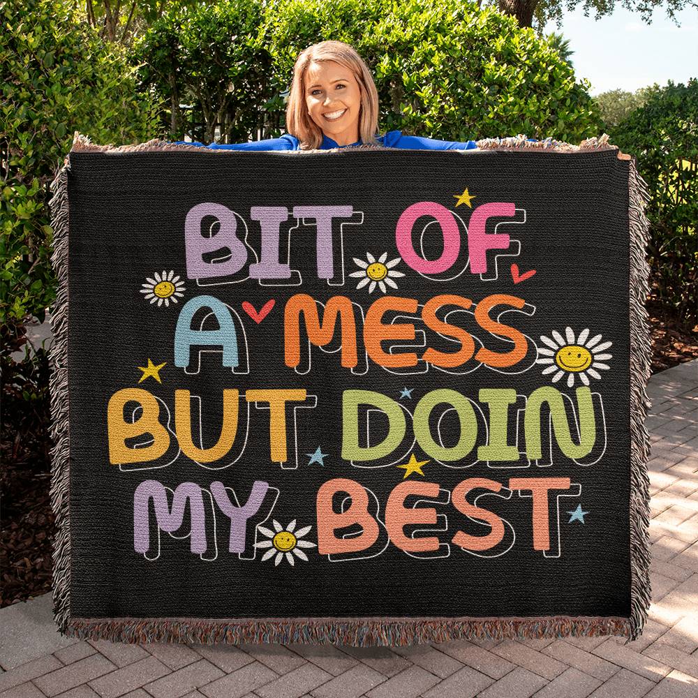 Almost Sold Out - Bit Of A Mess Heirloom Woven Blanket