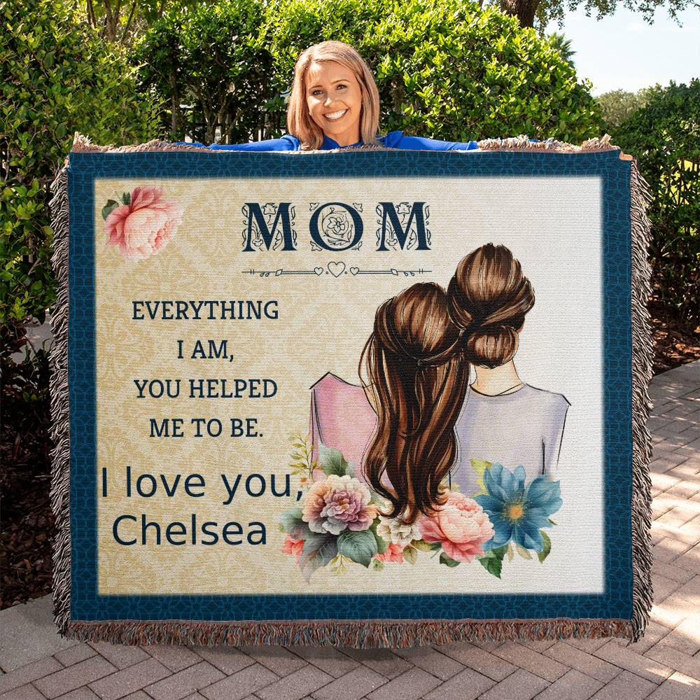 Almost Sold Out Personalized 'I Love You Mom Heirloom Woven Blanket'
