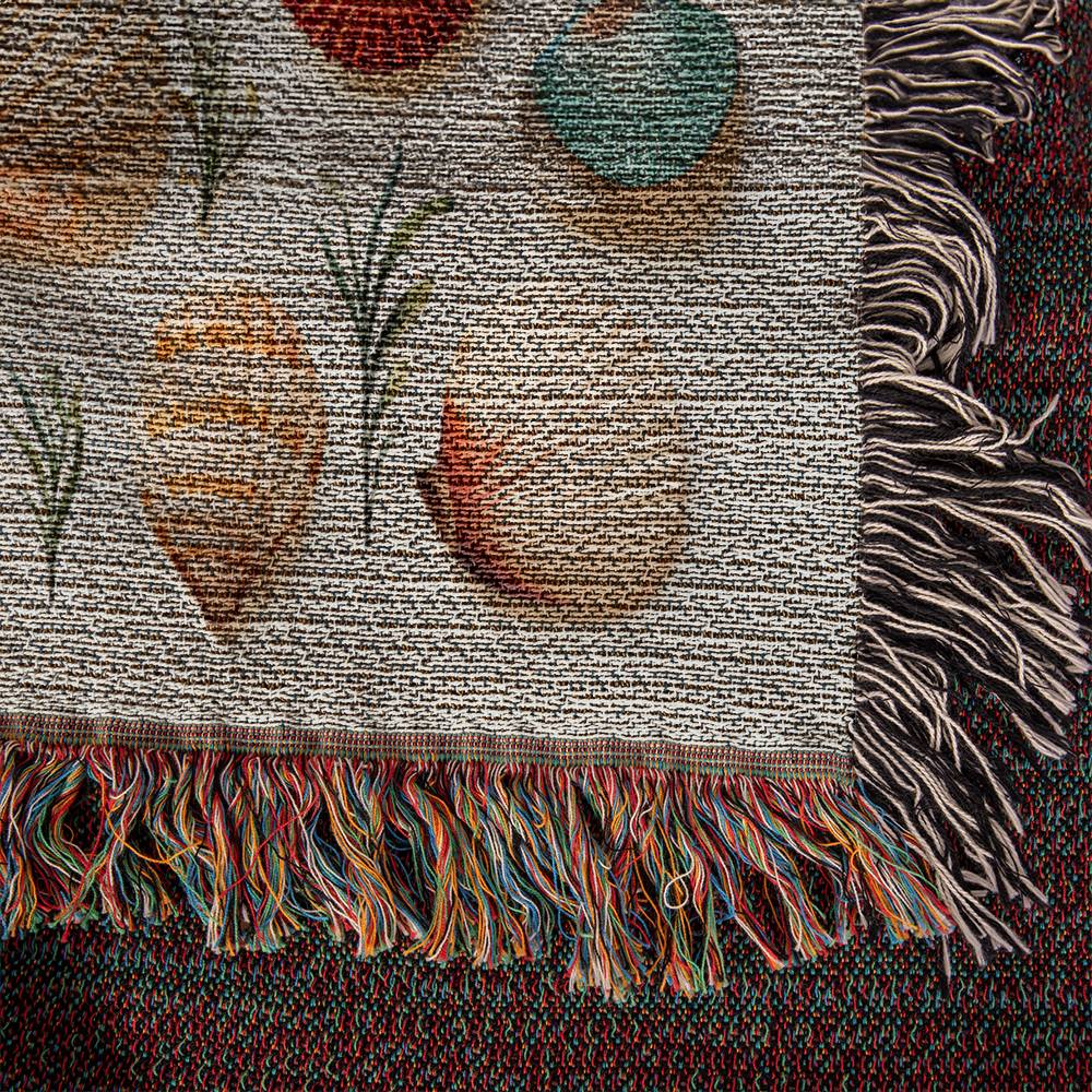 Fossil Trilobite Paleontology Heirloom Woven Blanket