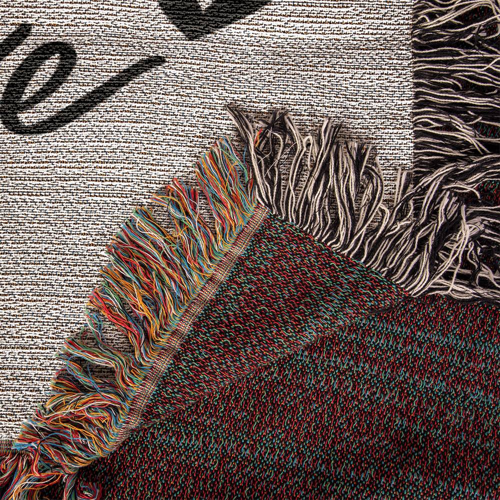 Almost Sold Out - No Worries God Got Me Heirloom Woven Blanket