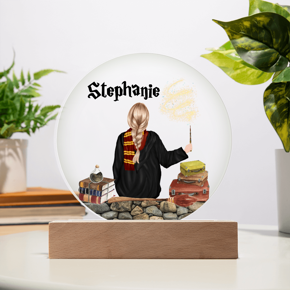 Personalized Wizard Circle Printed Plaque