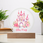 Personalized Castle Printed Acrylic Circle Plaque