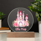 Personalized Castle Printed Acrylic Circle Plaque