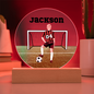 Personalized Boy Soccer Printed Circle Acrylic Plaque