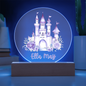 Personalized Castle Printed Acrylic Circle Plaque