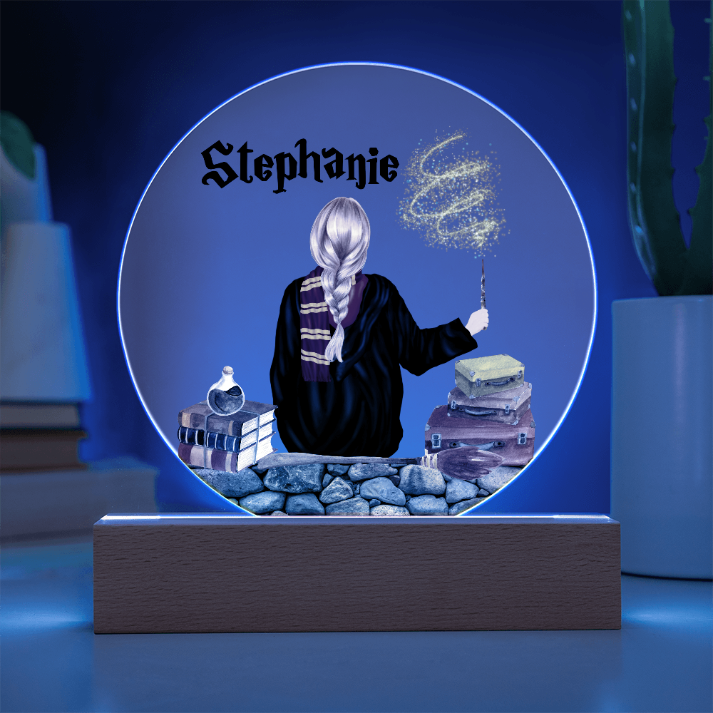Personalized Wizard Circle Printed Plaque
