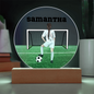 Personalized Girl Soccer Printed Circle Acrylic Plaque