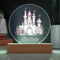 Personalized Castle Printed Acrylic Circle Plaque