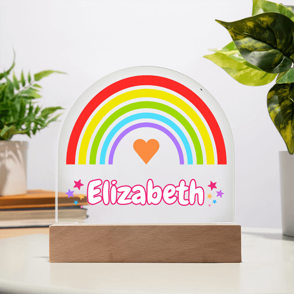 Rainbow Girl Dome Acrylic Plaque