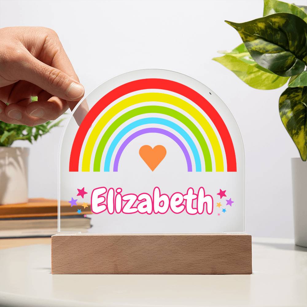 Rainbow Girl Dome Acrylic Plaque