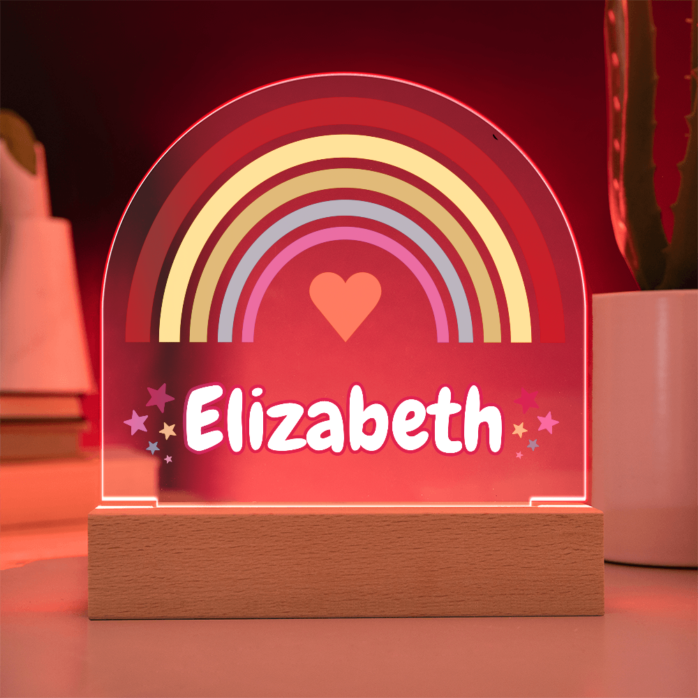 Rainbow Girl Dome Acrylic Plaque