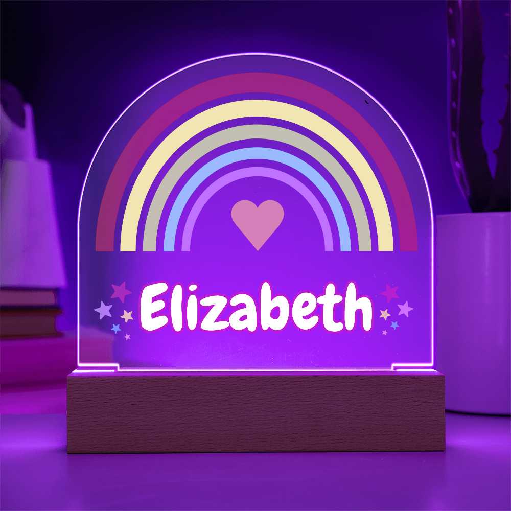 Rainbow Girl Dome Acrylic Plaque