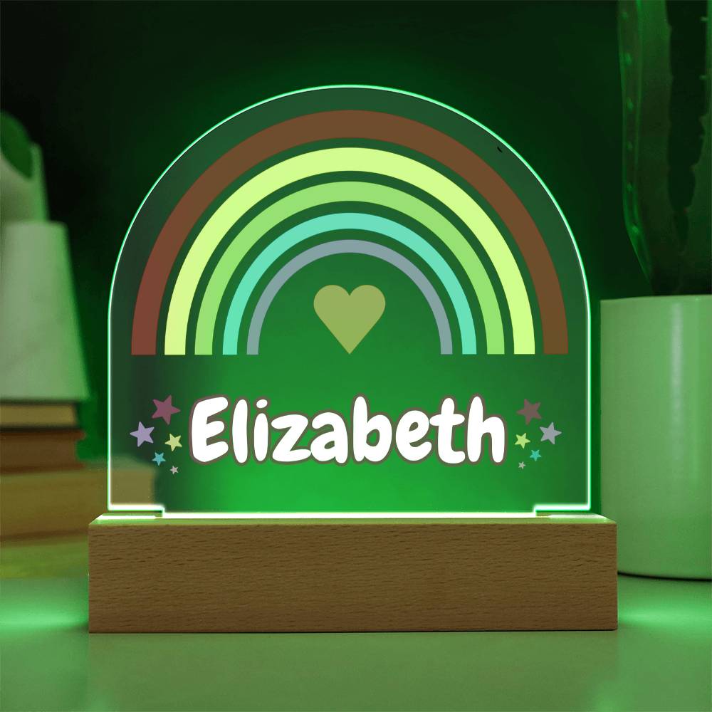 Rainbow Girl Dome Acrylic Plaque
