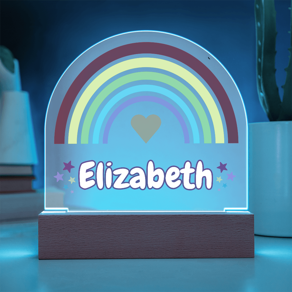 Rainbow Girl Dome Acrylic Plaque