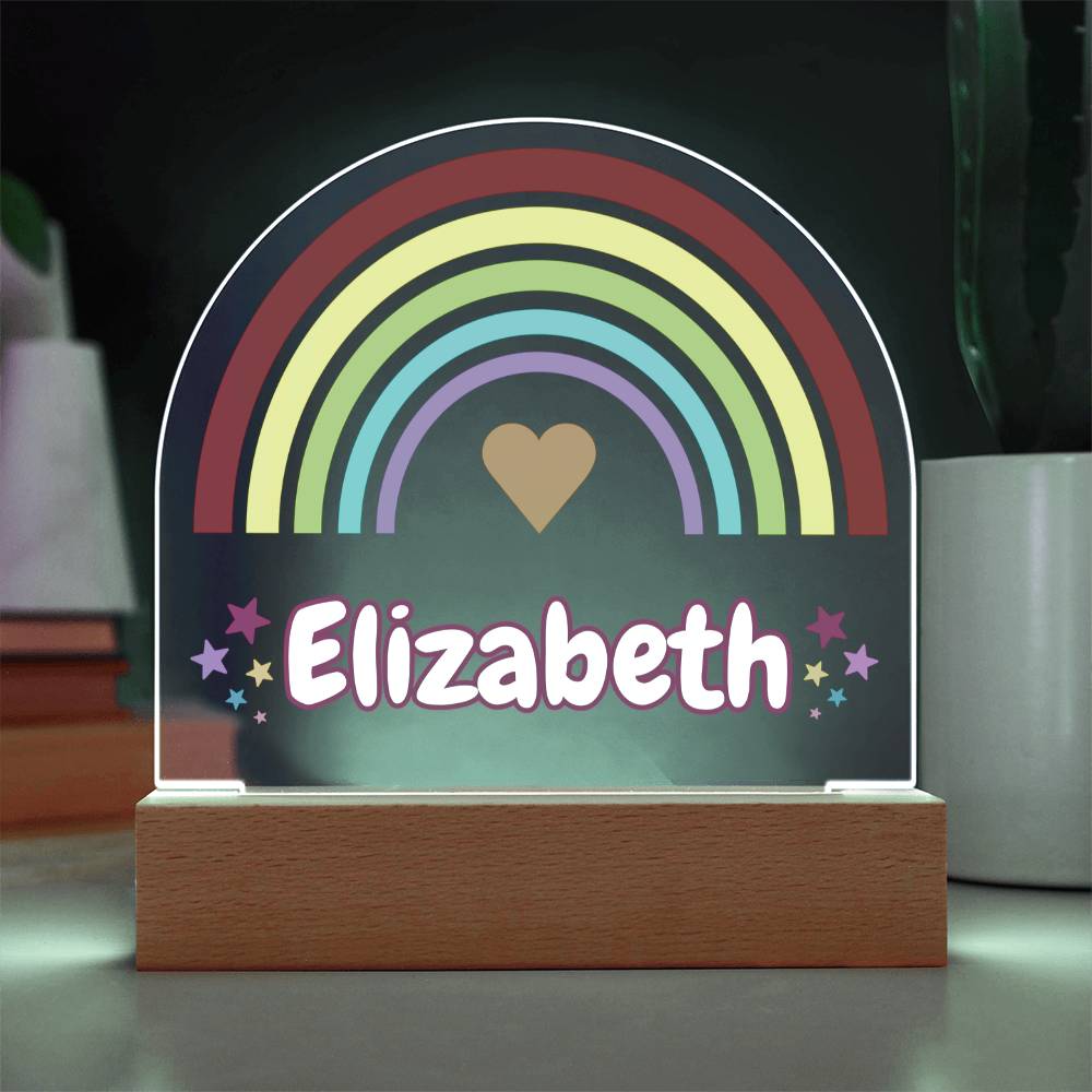 Rainbow Girl Dome Acrylic Plaque