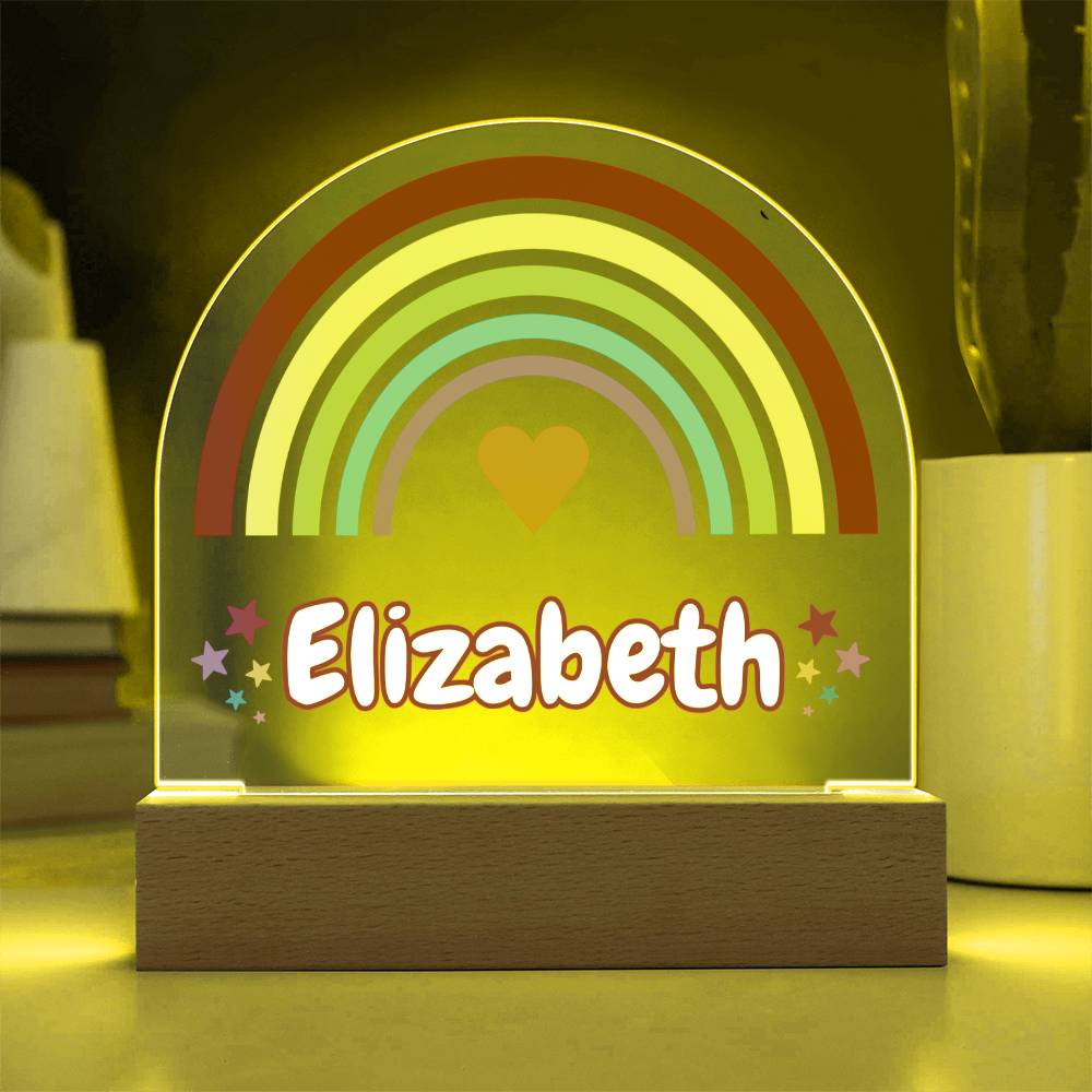 Rainbow Girl Dome Acrylic Plaque