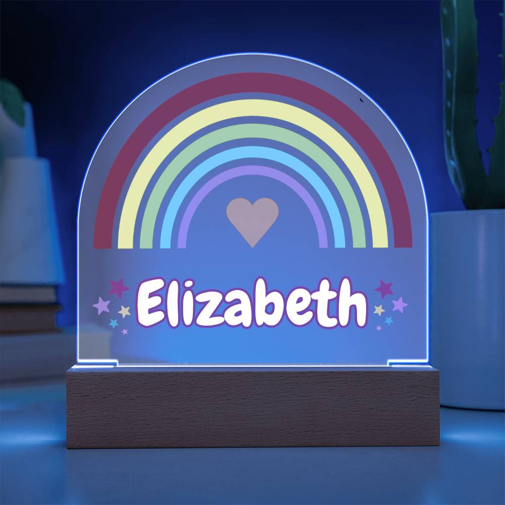 Rainbow Girl Dome Acrylic Plaque