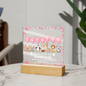 Welcome To The World Baby Girl Balloon Plaque
