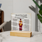 Spanish Male Graduation Printed Square Acrylic Plaque