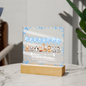 Welcome To The World Baby Boy Balloon Plaque
