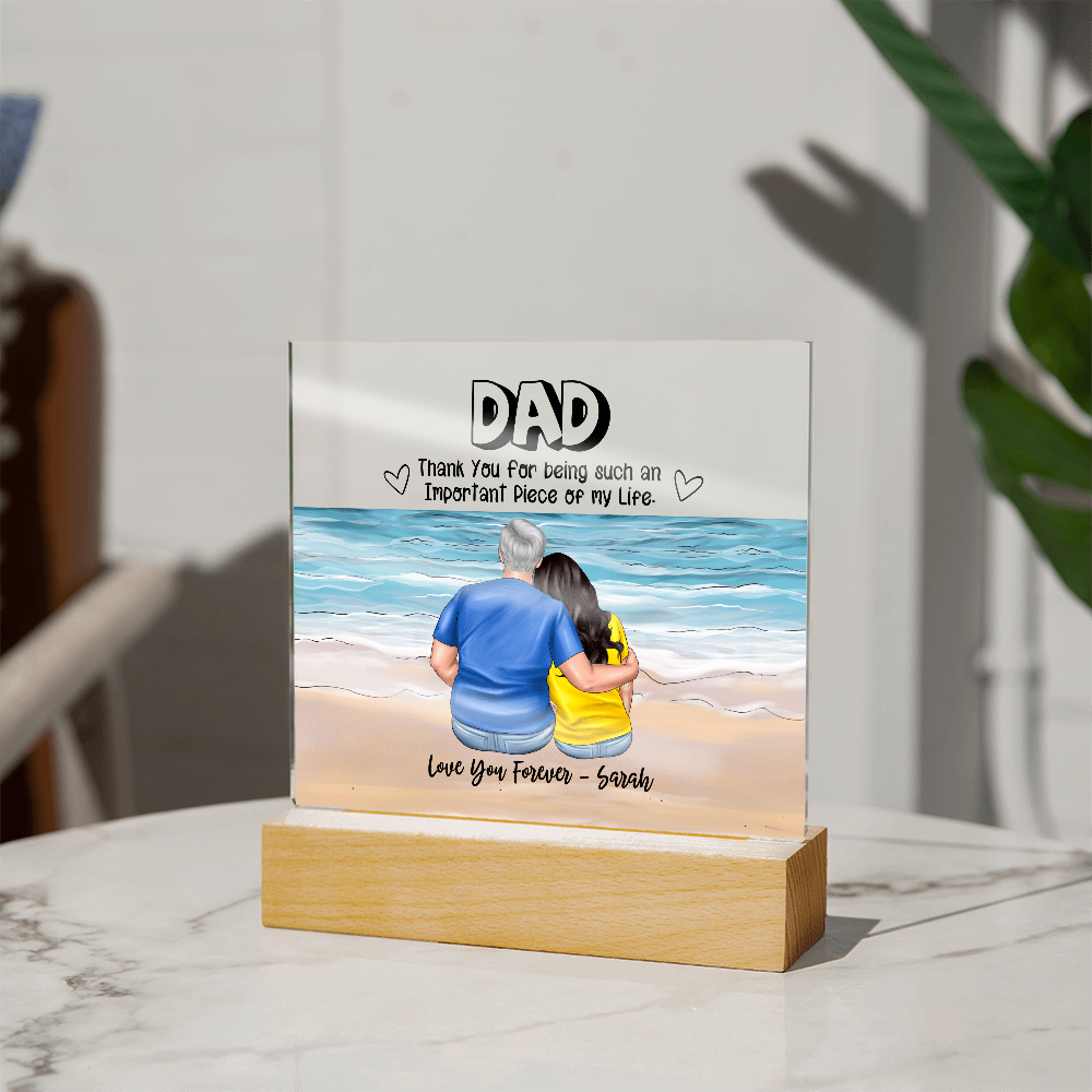 Dad You Are An Important Piece - Acrylic Square Plaque