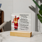 Male Graduation Printed Square Acrylic Plaque