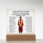 Spanish Male Graduation Printed Square Acrylic Plaque