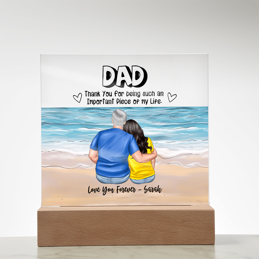 Dad You Are An Important Piece - Acrylic Square Plaque