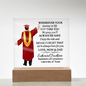 Male Graduation Printed Square Acrylic Plaque