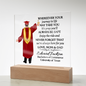 Male Graduation Printed Square Acrylic Plaque