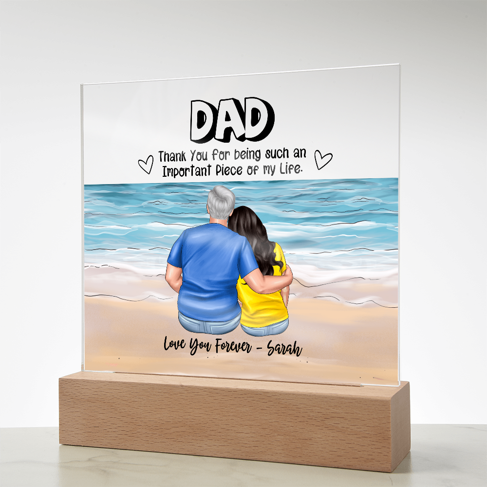 Dad You Are An Important Piece - Acrylic Square Plaque