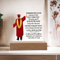 Male Graduation Printed Square Acrylic Plaque