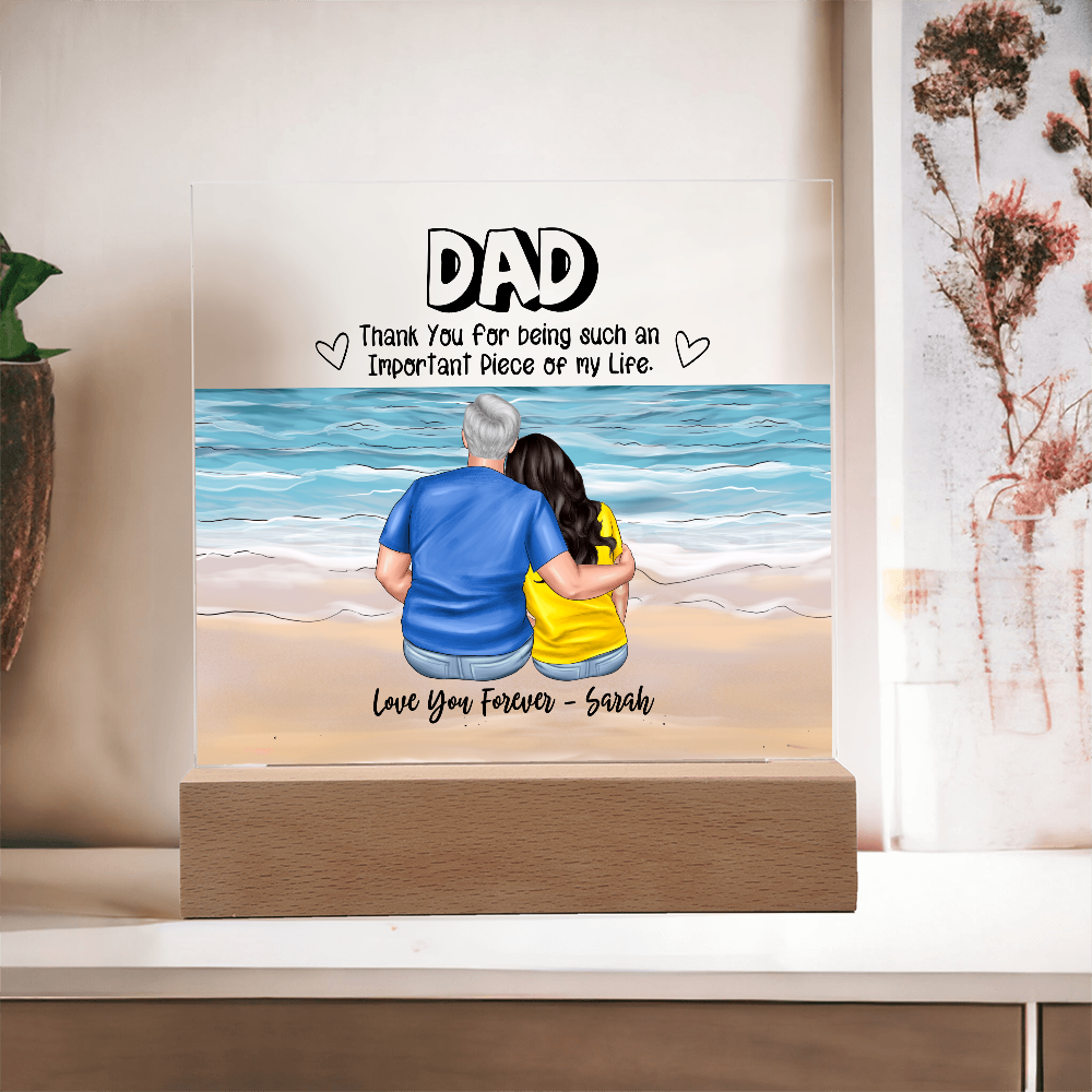 Dad You Are An Important Piece - Acrylic Square Plaque