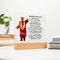 Male Graduation Printed Square Acrylic Plaque