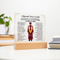 Spanish Male Graduation Printed Square Acrylic Plaque