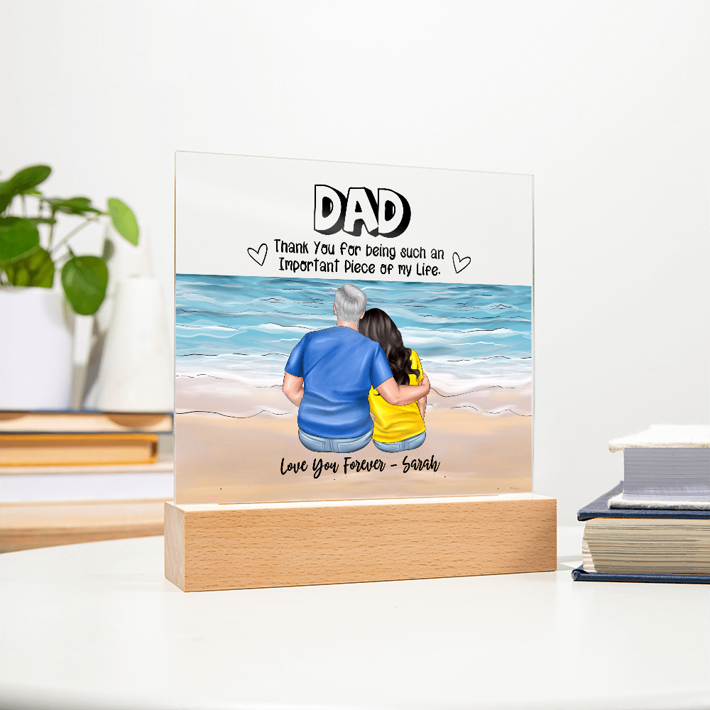Dad You Are An Important Piece - Acrylic Square Plaque