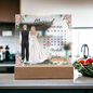 Wedding Calendar Printed Square Acrylic Plaque
