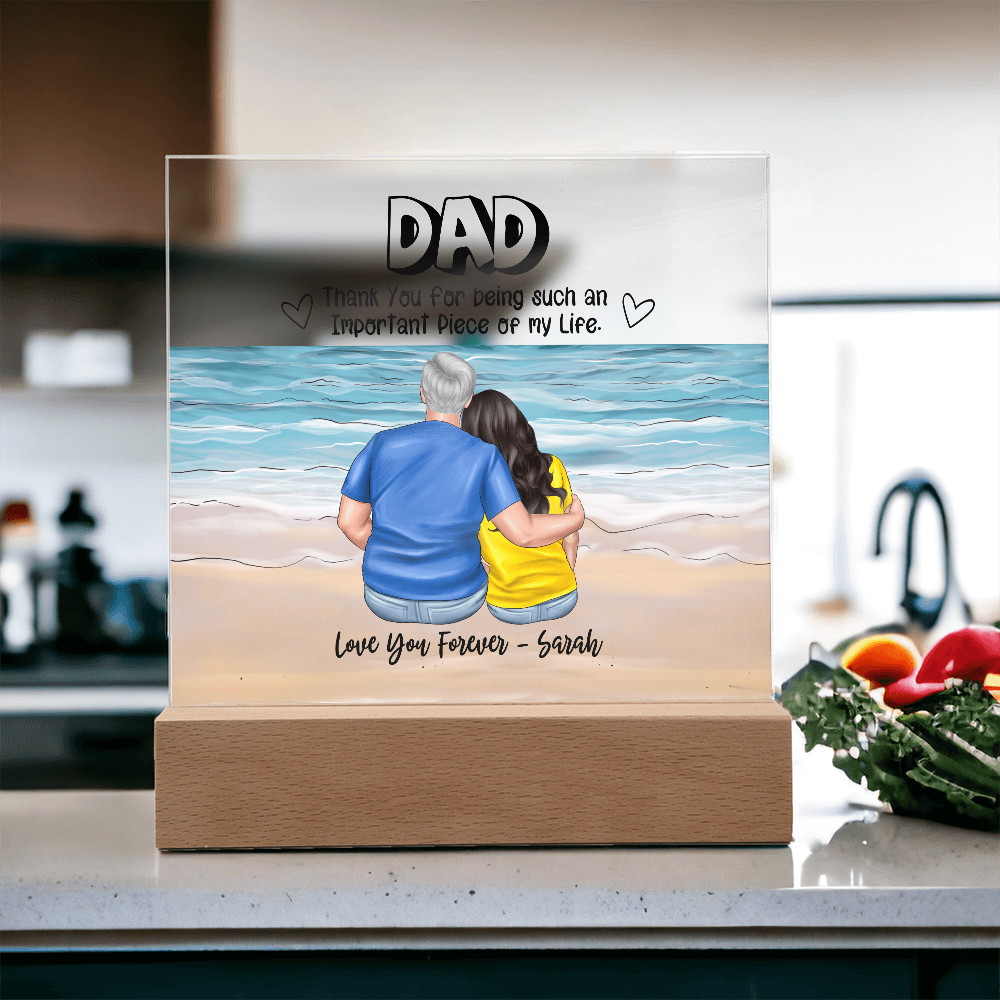Dad You Are An Important Piece - Acrylic Square Plaque