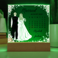 Wedding Calendar Printed Square Acrylic Plaque