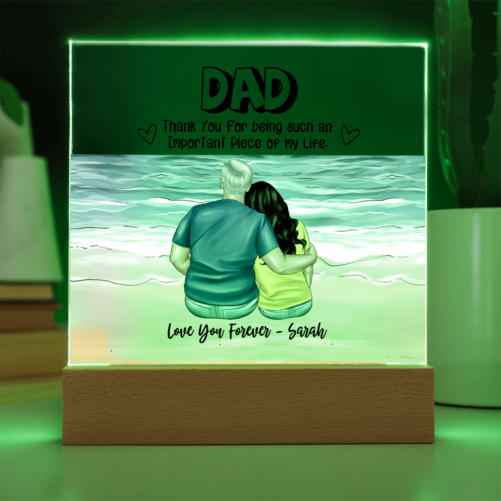 Dad You Are An Important Piece - Acrylic Square Plaque