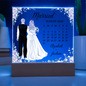 Marriage Calendar Printed Acrylic Square Plaque