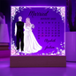 Marriage Calendar Printed Acrylic Square Plaque