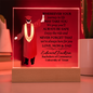 Male Graduation Printed Square Acrylic Plaque