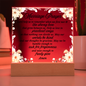 Marriage Prayer Printed Circle Acrylic Plaque